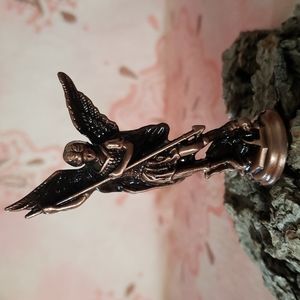 (B) St Michael Statue Catholic Angel Angel Statue